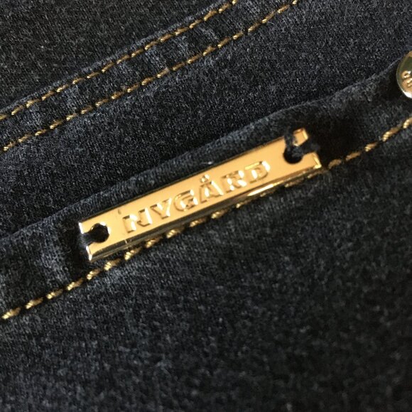 Nygard SLIMS Indigo Denim Stretchy Pull On Jeggings 1X - Picture 9 of 16